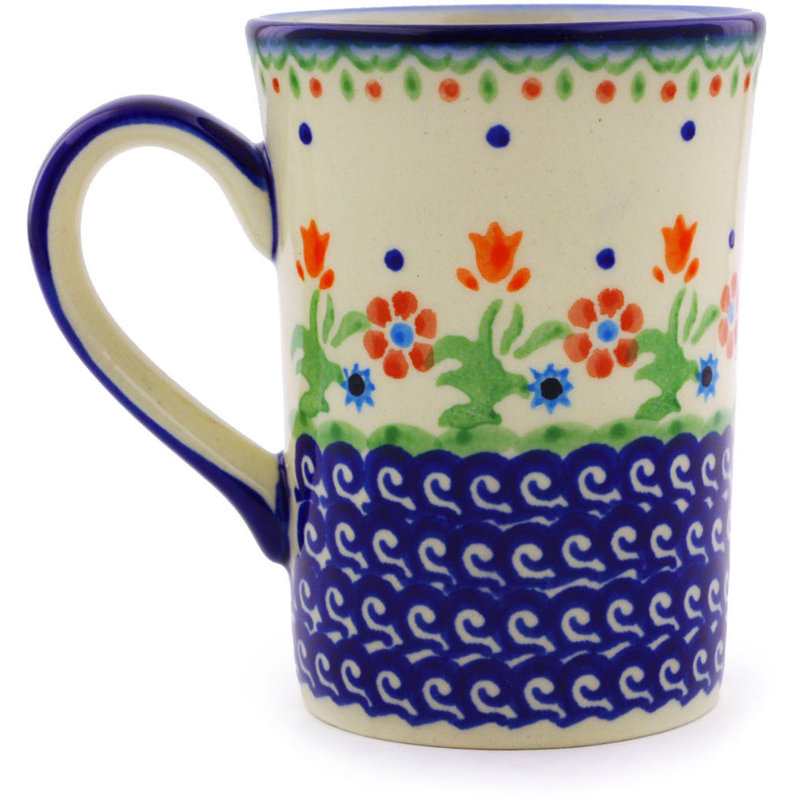 Spring Flowers Handmade Stoneware Coffee Mug