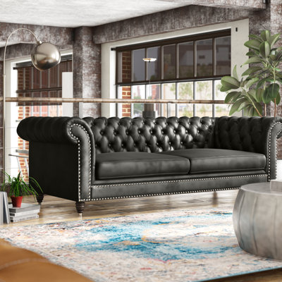 Canapé Chesterfield 94 po Navas