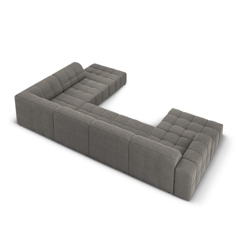 Chicago 7 Seater Corner Sofa, Right Hand Facing, Grey