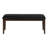 Bench, 48" Rectangular, Dining Room, Hallway, Entryway, Upholstered, Wood, Brown Solid Wood, Black Leather-Look, Transitional-1419922914