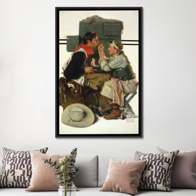 Movie Star Being Made Up - Wall Art Print - Framed Canvas