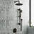 Refuge 10-in Rain Showerhead Combo Shower System with Adjustable Handshower Slide Bar and Pressure Balanced Mixing Valve-64356416-64356412