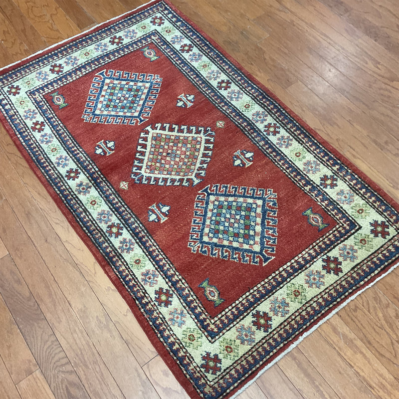  Tapis en laine fait à la main Kazak