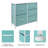 Sorbus 5 Drawers Dresser with Steel Frame and Wood Top-1134305755