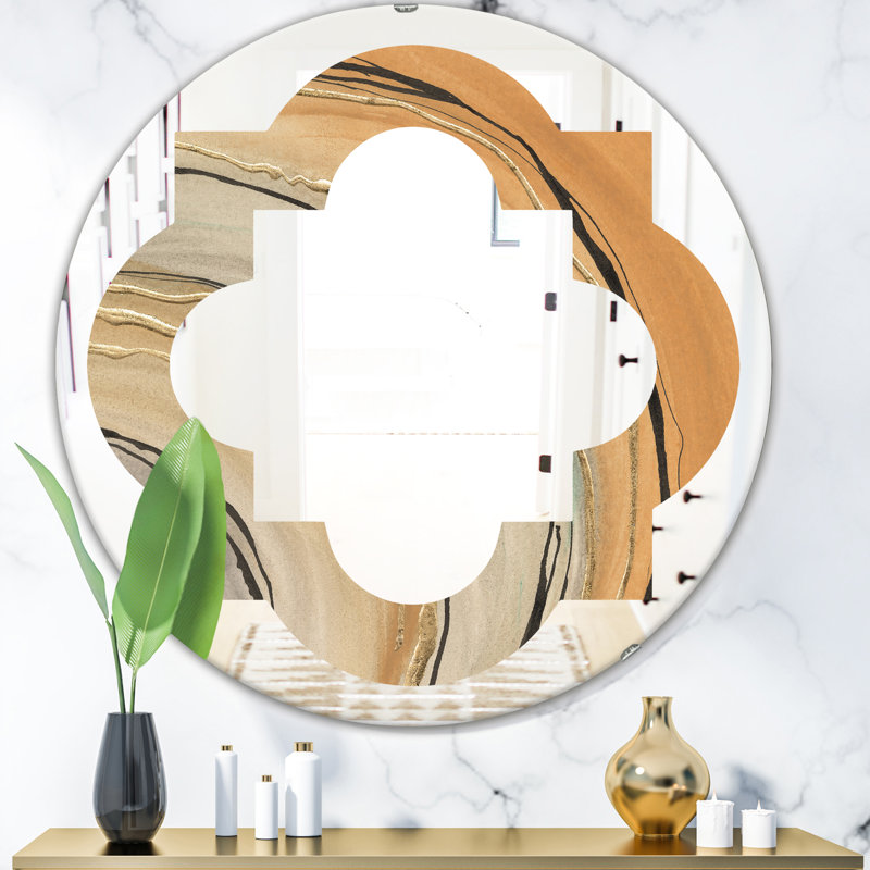 Miroir mural Quatrefoil Glam Canion II, H 31,5 po x l po