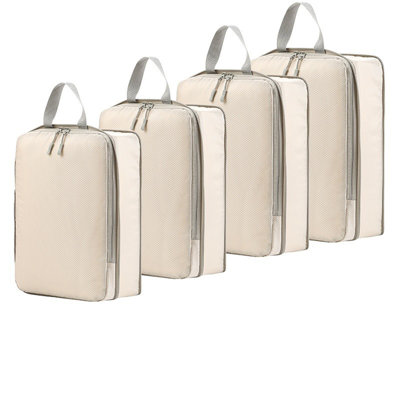 Backpack Portable Travel Organizer Bag Compressed Four Piece Set Of Toiletries Cosmetics Clothes Shoes Compressed Storage Bag