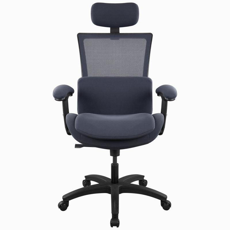 Chaise de bureau en filet Katedra, Gris