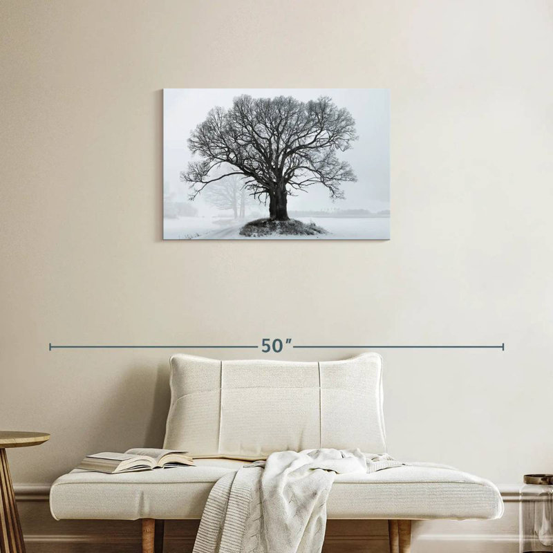 Harnek Oak Tree In Winter, 20" H x 30" W