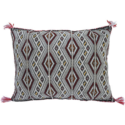 Housse de coussin rectangulaire en laine H 16 po x l 20,5 po