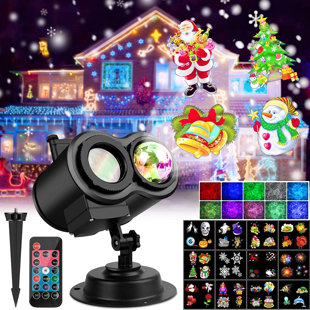 HoliScapes Atmosfx Holiday Projector, Screen and Video Kit All Musical  Electrical Outlet Santa Holiday Indoor Light Show Projector in the Light  Show Projectors department at