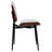 Mid Century Pu Leather Upholstered Dining Chairs With Solid Wood-1693875183