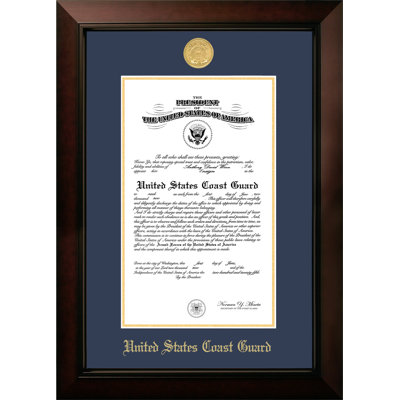 Cadre photo pour le certificat coast guard