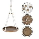Cintre en corde avec table en bois