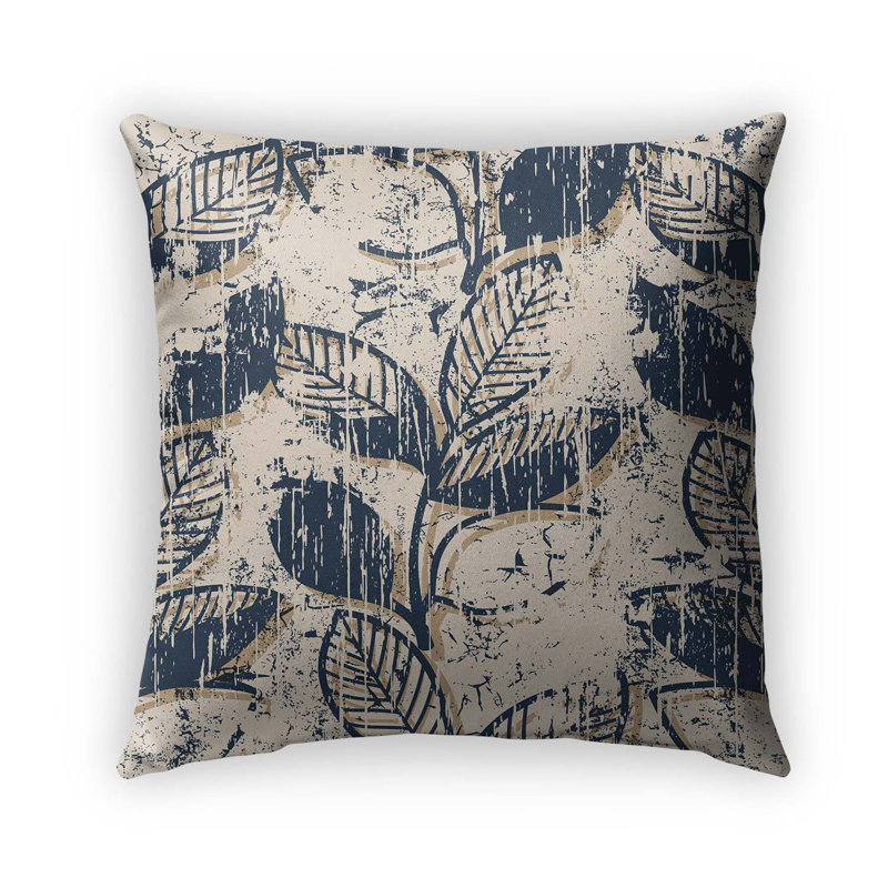 Housse de coussin d'extérieur carré Twig Leaves, 26 po x 26 po
