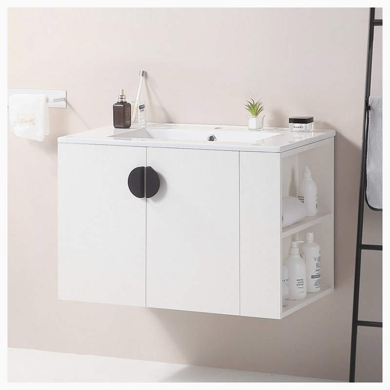 Meuble-lavabo simple avec plateau Anadia 29,90, Blanc
