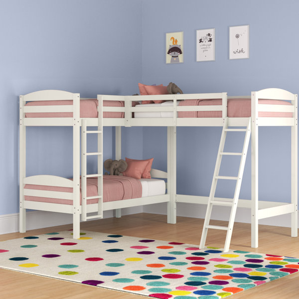 Andover Mills™ Baby & Kids Chaim Kids Twin Over Twin Bunk Bed & Reviews ...