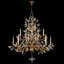 Lustre rond en cristal 75 po Laurel-62869523