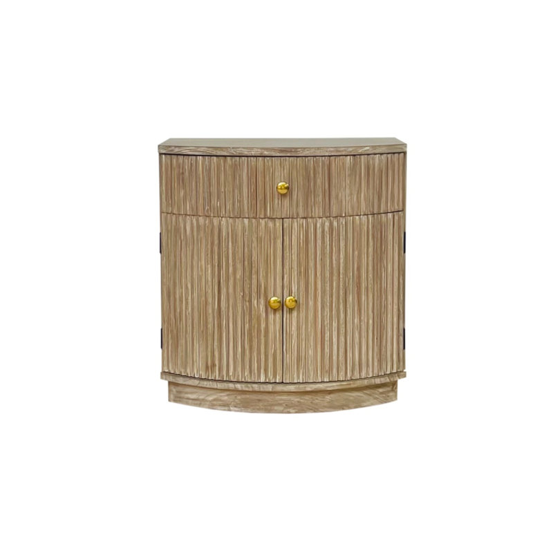 Elle One Drawer Wooden Rowen, Brown