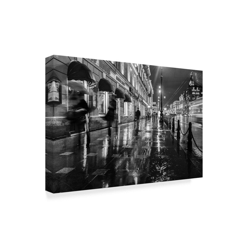 « chaussée ghosts », reproduction de photo sur toile tendue, H 12 po x l 19 po x P 2 po