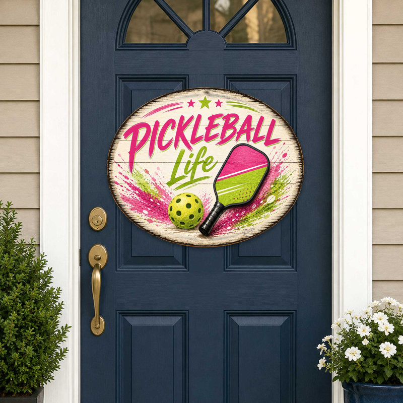 Accroche-porte Pickleball Life par G. Debrekht