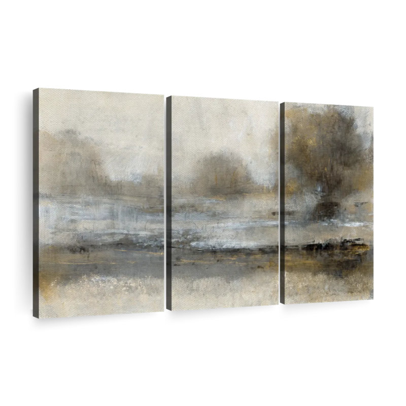 «Gilt Landscape I», reproduction sur toile, H 48 po x l 74 po x P 1,25 po