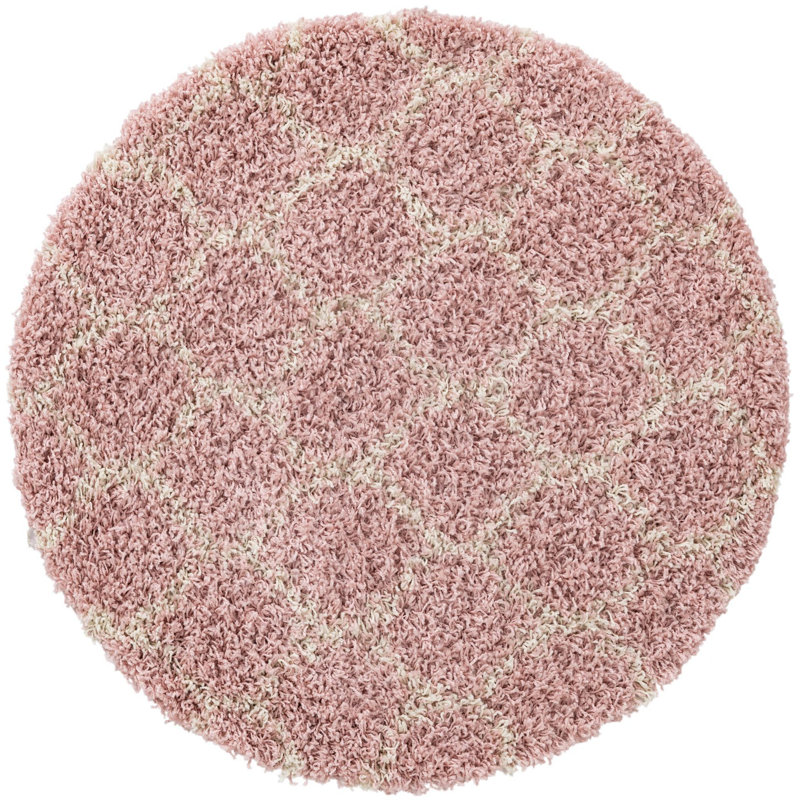 Geometric Indoor Rug, Round 3'3"