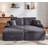 69"Cloud Sectional Couch, L-Shape Chaise with R-Shape Chaise with Deep Seat and Comfortable 2 Seater Couch for Modern Living Room,(Plush Fabric)-1969331393