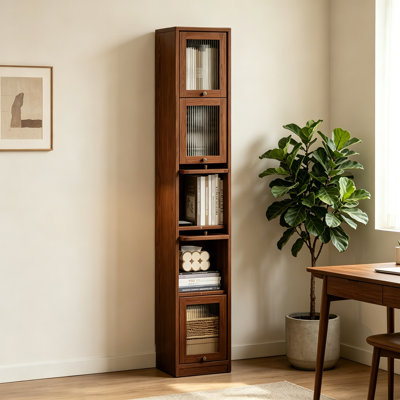 Bibliothèque en bois massif rétro standard