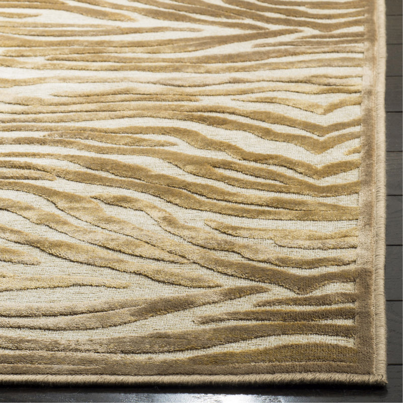 Jamon Martha Stewart Viscose Animal Print Rug, Rectangle 3'3" x 5'3"