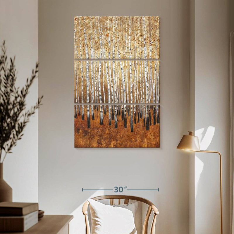 Alvord Sienna Birches I, H 65 po x l 42 po