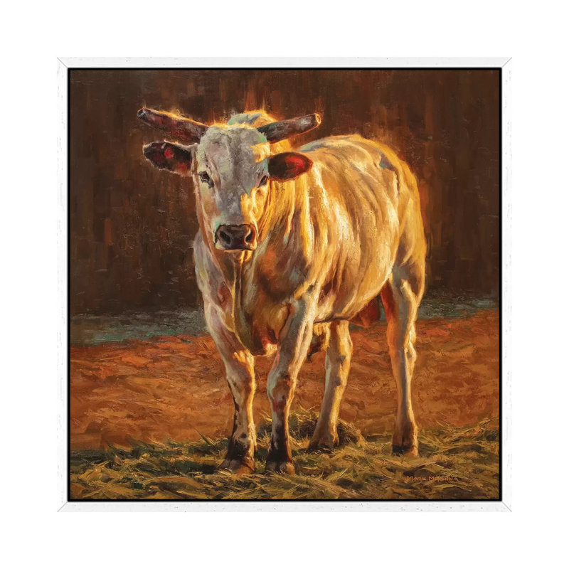Rodeo Gold - Print on Canvas, 93.98cm H x 93.98cm W x 3.81cm D, White Framed