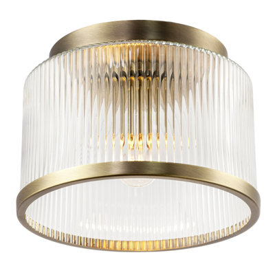 Glass Semi Flush Mount
