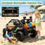 UTV 24v pour enfants avec télécommande parentale, suspension à quatre roues, musique Bluetooth et lumières DEL-126085257