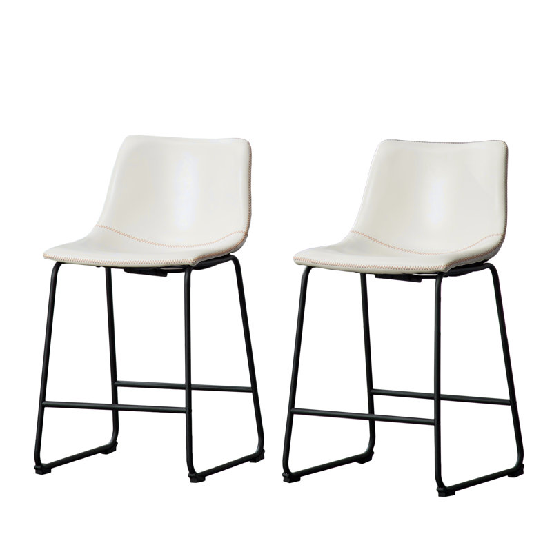 Tabourets Lotusville, ensemble de 2, Gris, Tabouret de comptoir (siège d'une hauteur de 24,5