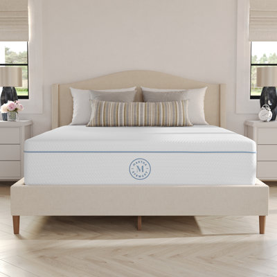 Martha Stewart SleepComplete Medium Support Dual-Action Green Tea Cooling Memory Foam Mattress by Martha Stewart
