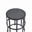 Table d'appoint en céramique avec structure en fer thermolaqué - Décoration de patio légère et résistante aux intempéries