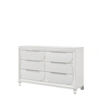 Pearl White Finish Dresser