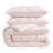 Laura Ashley Solid Satin Pintuck Reversible Comforter Set-125385609-125385611
