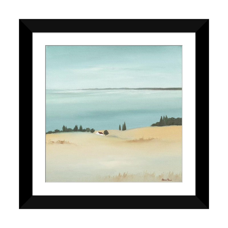 « day break ii », impression sur toile, H 16 po x l 16 po x P 1 po, Papier avec cadre noir, Blanc