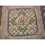 Antique American Hooked Geometric Medallion Rug