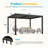 10' x 12' Outdoor Pergola with Adjustable Metal Louvers & Hidden Drainage, Weather Resistant Pergola with All Aluminum Frame for Backyard, Poolside-97239173-111448498