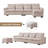 Billingham 3 - Piece Upholstered Sectional-585682533