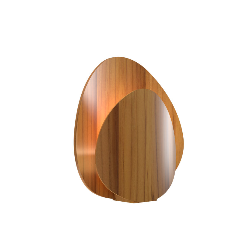 Leaf Table Lamp, Teak