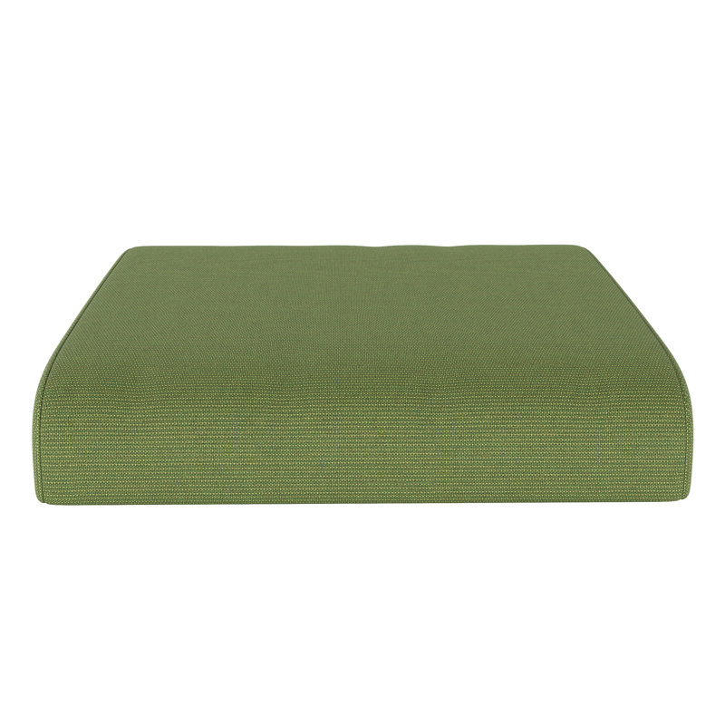 Lotta Lotta Sunbrella® Outdoor Ottoman Cushion, Sunbrella® Spectrum Cilantro, 22" W x 20" D