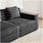 Martha Ottoman Corduroy - black-543599586