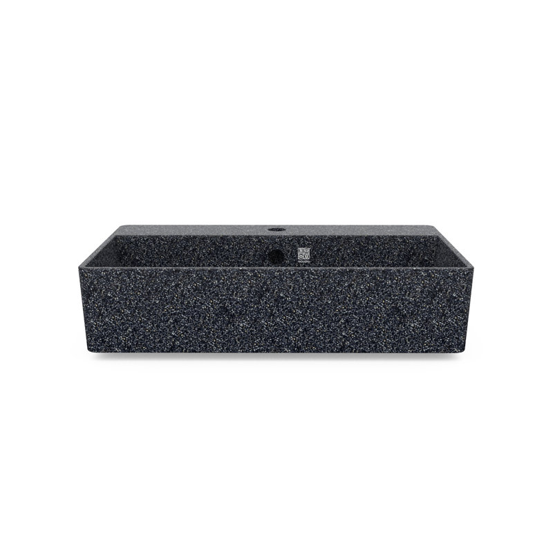 Cube60 23.62'' L Bathroom Sink, Stone