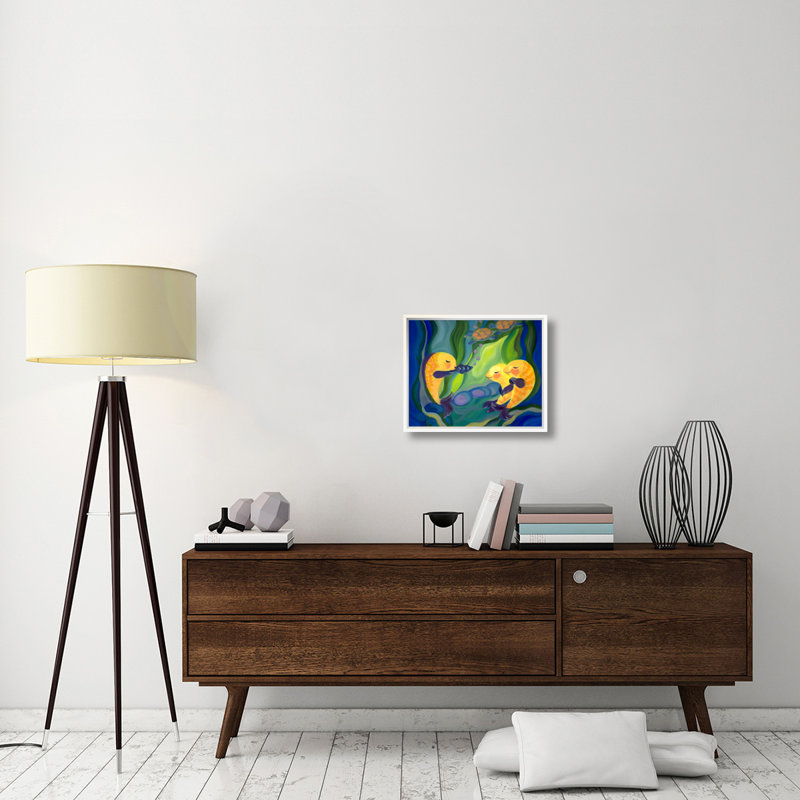 " Fishy Solo " by Tummy Rubb Studio, Stretched Canvas, 20" H x 24" W x 1.5" D