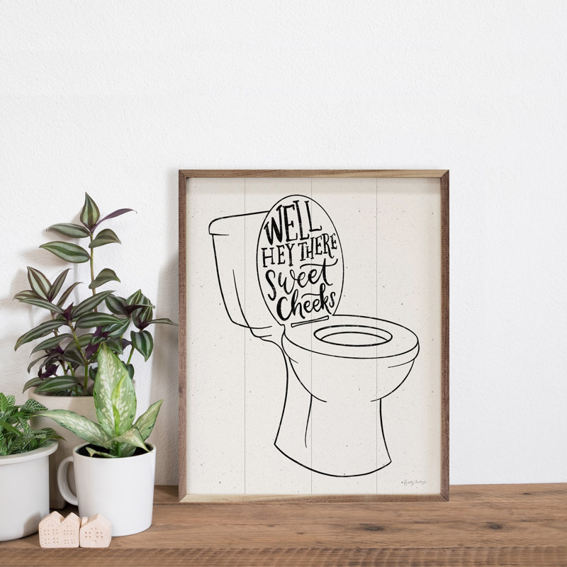 «Bathroom Puns IV» par Becky Thorns, H 40 po x l 32 po x P 1 po