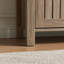 Armoire à chaussures, armoire de rangement, armoire d'entrée avec deux portes ventilées de style lattes, armoire d'appoint