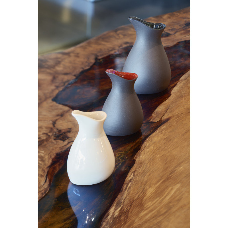 Likid & Solid Carafe, Slate, 5" H x 3.25" W x 3.5" L